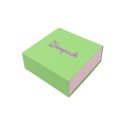 Cardboard pendant or jewelry set box, green 83 x 83 x 33 mm SL-81-VE-RS