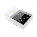Caja de cartón para colgante o conjunto color transparente 83x83x33 mm SL-81-TR-B