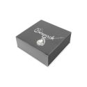 Caja de cartón para colgante o conjunto color transparente 83x83x33 mm SL-81-TR-N