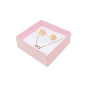 Caixa em cartão para pendente ou conjunto, transparente 83 x 83 x 33 mm SL-81-TR-RS