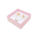 Caja de cartón para colgante o conjunto color transparente 83x83x33 mm SL-81-TR-RS