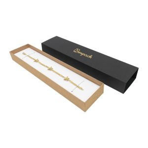 Caja de cartón para pulsera color negro 230x51x27 mm SL-51-N-K