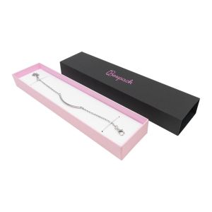 Caja de cartón para pulsera color negro 230x51x27 mm SL-51-N-RS
