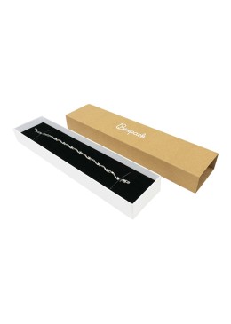 Caja de cartón para pulsera color kraft 230x51x27 mm SL-51-K-B