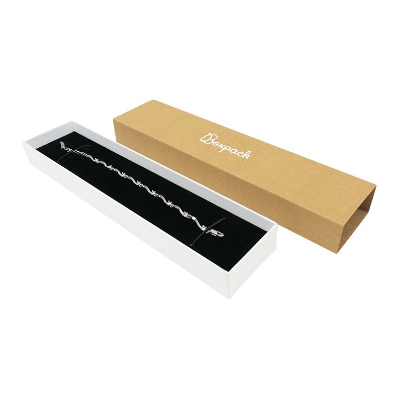Caja de cartón para pulsera color kraft 230x51x27 mm SL-51-K-B