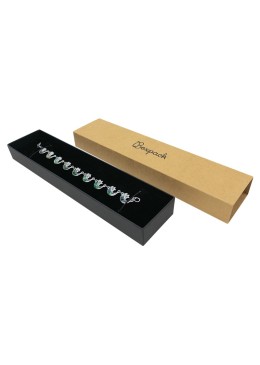 Caja de cartón para pulsera color kraft 230x51x27 mm SL-51-K-N
