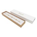 Caja de cartón para pulsera color blanco 230x51x27 mm SL-51-B-K