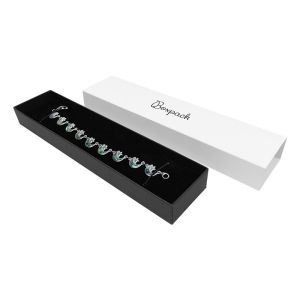 Caja de cartón para pulsera color blanco 230x51x27 mm SL-51-B-N