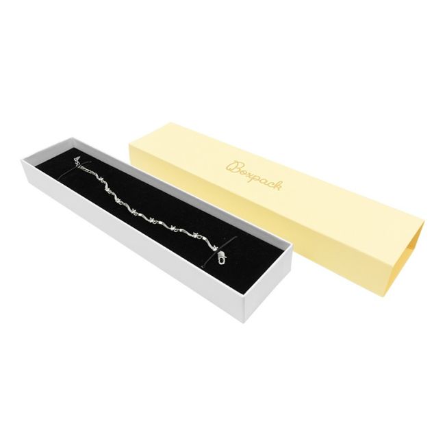 Caixa em cartão para pulseira, amarela 230 x 51 x 27 mm SL-51-AM-B