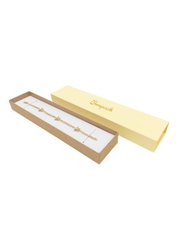 Caja de cartón para pulsera amarillo 230x51x27 mm SL-51-AM-K