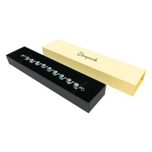 Caja de cartón para pulsera amarillo 230x51x27 mm SL-51-AM-N