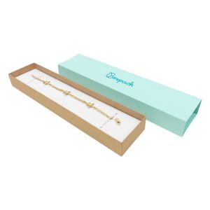 Caja de cartón para pulsera aguamarina cuarzo 230x51x27 mm SL-51-AM-K