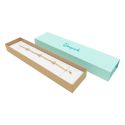 Caja de cartón para pulsera aguamarina cuarzo 230x51x27 mm SL-51-AM-K