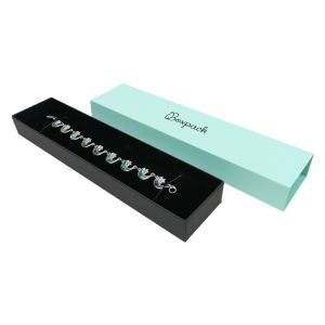 Armbandschachtel aus Karton in Aquamarin 230 x 51 x 27 mm SL-51-AM-N