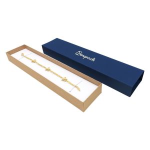 Caja de cartón para pulsera azul 230x51x27 mm SL-51-A-K