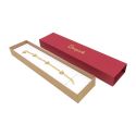 Caja de cartón para pulsera roja 230x51x27 mm SL-51-R-K
