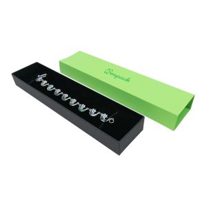Caja de cartón para pulsera verde 230x51x27 mm SL-51-VE-N