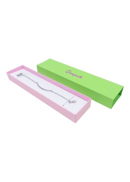 Caja de cartón para pulsera verde 230x51x27 mm SL-51-VE-RS