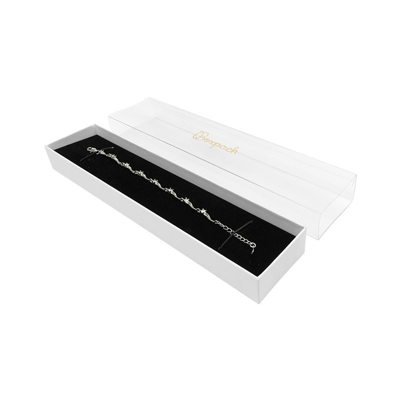 Caja de cartón para pulsera transparente 230x51x27 mm SL-51-TR-B
