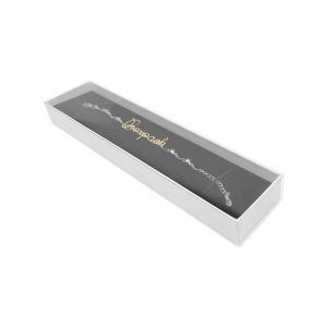 Caja de cartón para pulsera verde 230x51x27 mm SL-51-VE-B