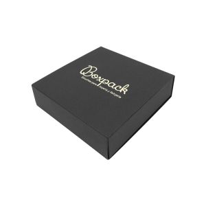 Caja de cartón para collar o conjunto color negro 116x116x33 mm SL-17-N-N