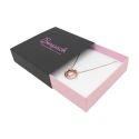 Caja de cartón para collar o conjunto color negro 116x116x33 mm SL-17-N-RS