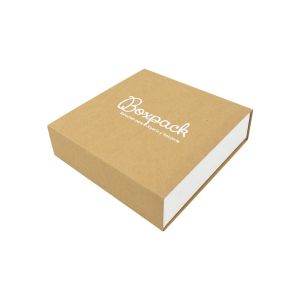 Schachtel aus Kraftkarton für Halsketten oder Schmucksets 116 x 116 x 33 mm SL-17-K-B