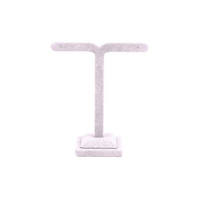 Présentoir à boucles d’oreilles 95 x 47 x 110 mm CD-P231 - microfibre Lilas clair MF-97