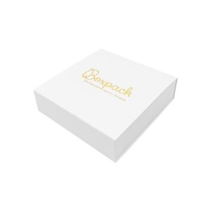 Cardboard necklace or jewelry set box, white 116 x 116 x 33 mm SL-17-B-B