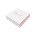 Caja de cartón para collar o conjunto color blanco 116x116x33 mm SL-17-B-RS