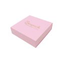 Caja de cartón para collar o conjunto color rosa 116x116x33 mm SL-17-RS-RS