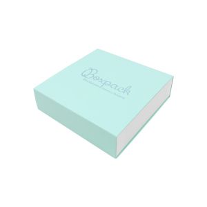 Caja de cartón para collar o conjunto color aguamarina 116x116x33 mm SL-17-AQ-B