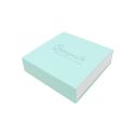 Caja de cartón para collar o conjunto color aguamarina 116x116x33 mm SL-17-AQ-B