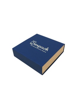 Caja de cartón para collar o conjunto color azul 116x116x33 mm SL-17-A-K