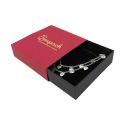Écrin en carton pour collier ou parure, rouge 116 x 116 x 33 mm SL-17-R-N