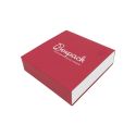 Caja de cartón para collar o conjunto color rojo 116x116x33 mm SL-17-R-B