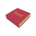 Caja de cartón para collar o conjunto color rojo 116x116x33 mm SL-17-R-K