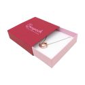 Caja de cartón para collar o conjunto color rojo 116x116x33 mm SL-17-R-RS
