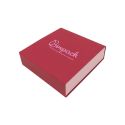 Caja de cartón para collar o conjunto color rojo 116x116x33 mm SL-17-R-RS