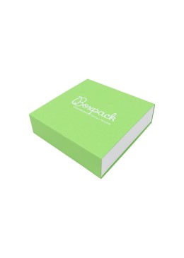 Caja de cartón para collar o conjunto color verde 116x116x33 mm SL-17-VE-B