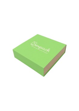 Caja de cartón para collar o conjunto color verde 116x116x33 mm SL-17-VE-K