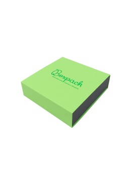 Caja de cartón para collar o conjunto color verde 116x116x33 mm SL-17-VE-N