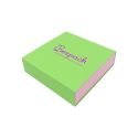 Grüne Schachtel aus Karton für Halsketten oder Schmucksets 116 x 116 x 33 mm SL-17-VE-RS