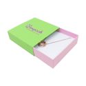 Caja de cartón para collar o conjunto color verde 116x116x33 mm SL-17-VE-RS