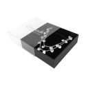 Caja de cartón para collar o conjunto color transparente 116x116x33 mm SL-17-TR-N