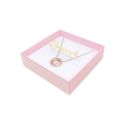 Caja de cartón para collar o conjunto color transparente 116x116x33 mm SL-17-TR-RS