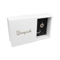 Caja de cartón para colgante o conjunto color blanco 90x90x33 mm PF-2-B