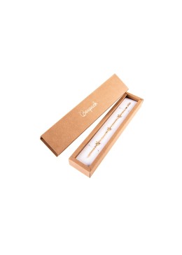 Caja de cartón para pulsera color kraft 240x50x25 mm PF-3-K