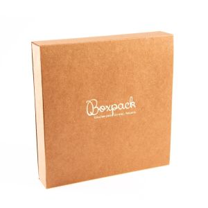 Caixa em cartão para colar ou conjunto, kraft 180 x 180 x 33 mm PF-4-K
