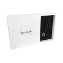 Cardboard necklace or jewelry set box, white 180 x 180 x 33 mm PF-4-B